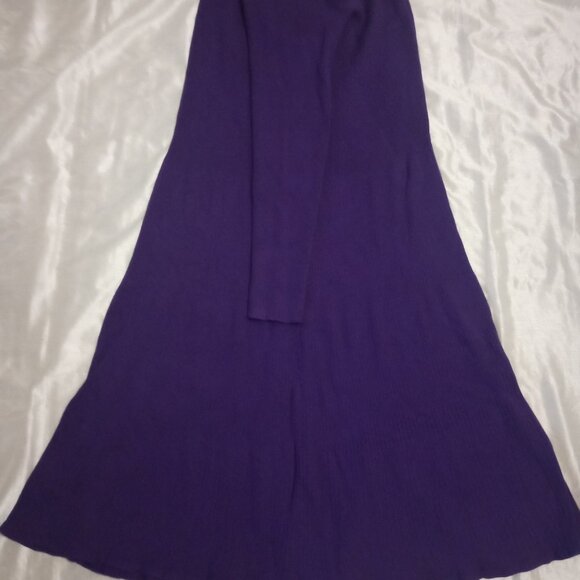 Woman Within long sleeves purple dress size18/20 L rayon - Picture 6 of 10